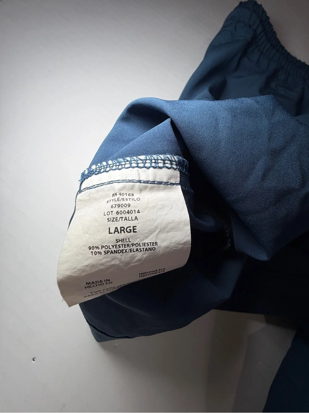 Humankind HK Men’s Large Blue Swim Trunks Stretch 6” Swim Shorts missing drawstr
